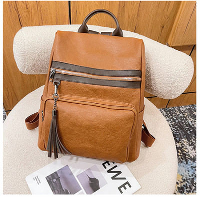 Γυναικείο casual σακίδιο από μαλακό δέρμα