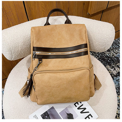 Γυναικείο casual σακίδιο από μαλακό δέρμα