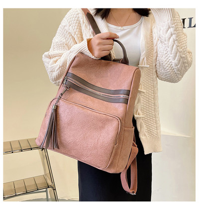 Γυναικείο casual σακίδιο από μαλακό δέρμα