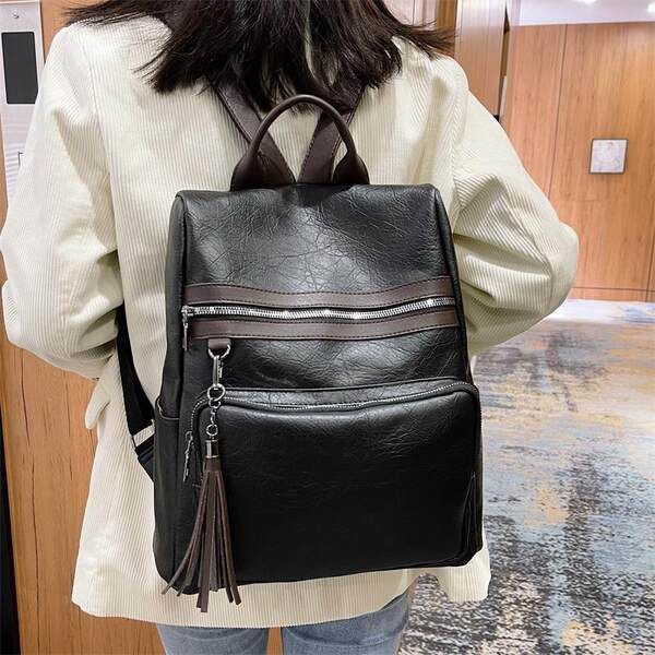 Γυναικείο casual σακίδιο από μαλακό δέρμα