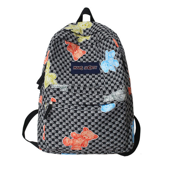 Γυναικείο σακίδιο πλάτης με μπρελόκ αρκουδάκι