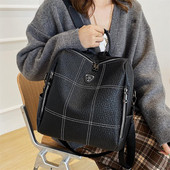 Moteriška kuprinė - universali kasdieninė juodos spalvos