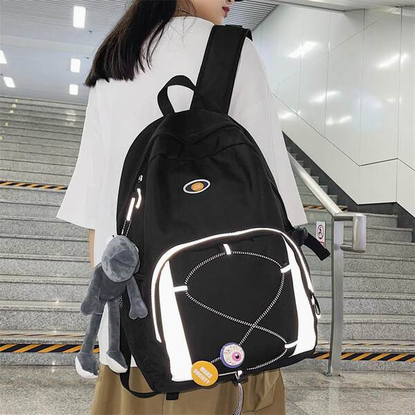 Moteriška kasdieninė sportinė kuprinė su raktų pakabuku