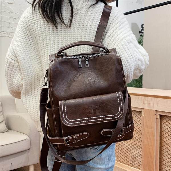 Γυναικείο σακίδιο πλάτης - casual ρετρό