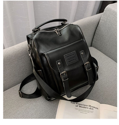 Moteriška kuprinė su priekine kišene ir diržu