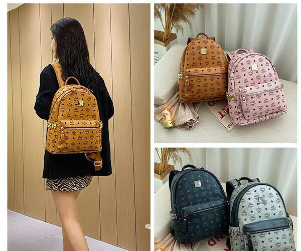 Γυναικείο σακίδιο πλάτης casual με φερμουάρ και διακοσμητική πέτρα