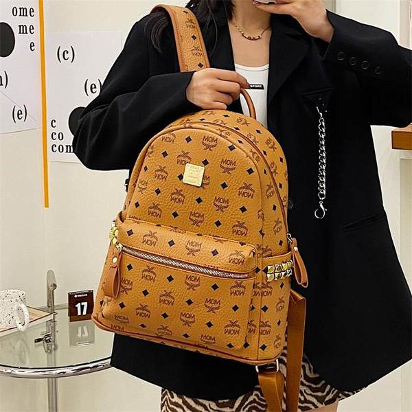 Γυναικείο σακίδιο πλάτης casual με φερμουάρ και διακοσμητική πέτρα