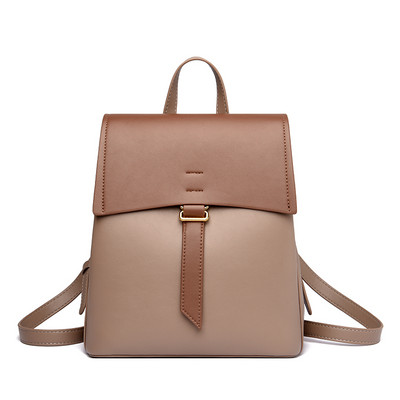 Καθαρό μοντέλο τετράγωνο σακίδιο από οικολογικό δέρμα με μεταλλικό κούμπωμα