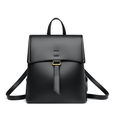 Καθαρό μοντέλο τετράγωνο σακίδιο από οικολογικό δέρμα με μεταλλικό κούμπωμα