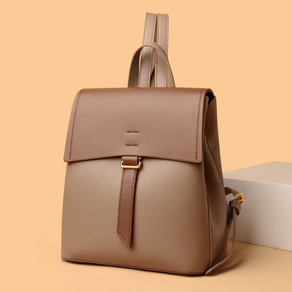 Καθαρό μοντέλο τετράγωνο σακίδιο από οικολογικό δέρμα με μεταλλικό κούμπωμα