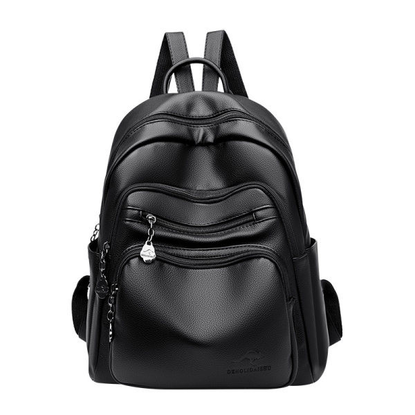 Öko bőrből készült, cipzárral zárható női hátizsák