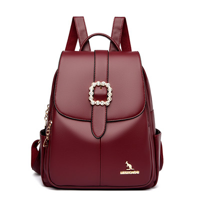 Ежедневна дамска раница от еко кожа в три цвята