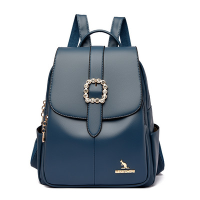 Ежедневна дамска раница от еко кожа в три цвята