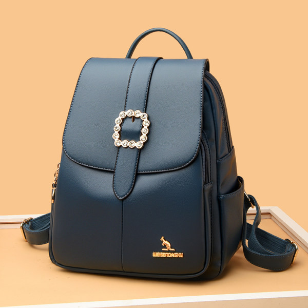 Ежедневна дамска раница от еко кожа в три цвята