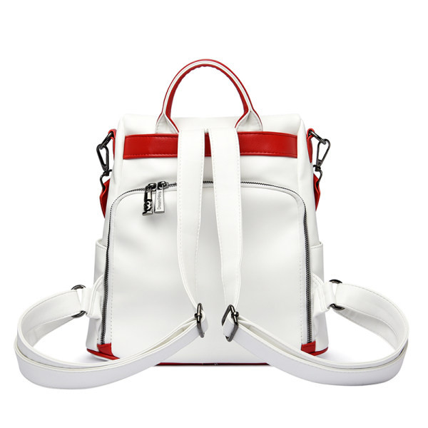 Μοντέρνο γυναικείο σακίδιο πλάτης με λογότυπο - οικολογικό δέρμα