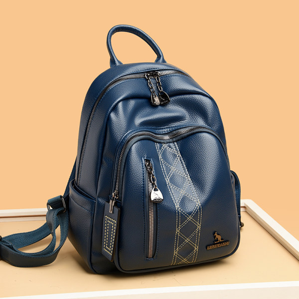 Stílusos női eko bőr hátizsák felirattal