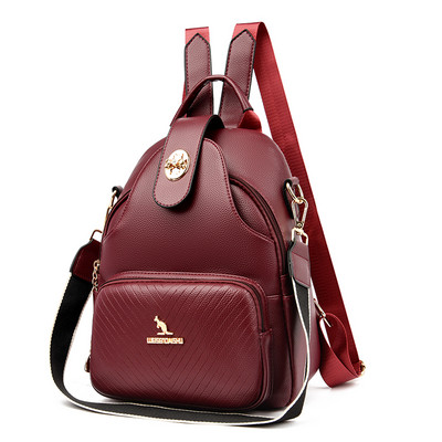 Modern hétköznapi hátizsák arany díszítőelemmel