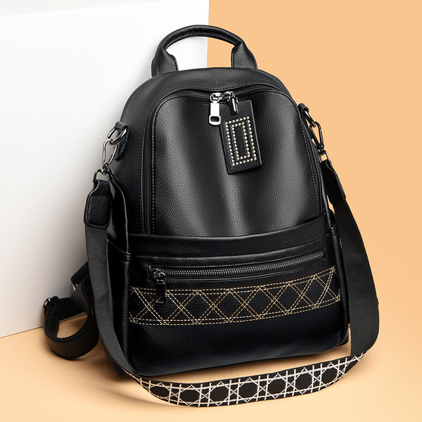 Įprasta moteriška geometrinių formų kuprinė