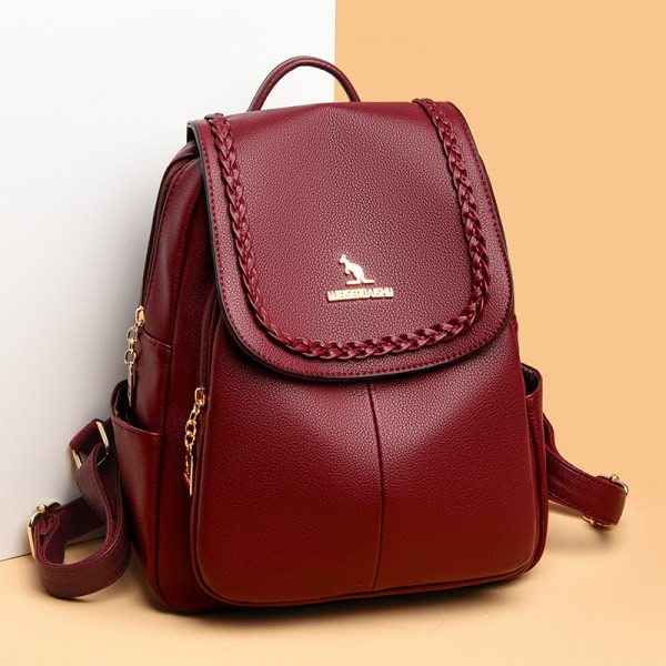 Γυναικείο καθημερινό σακίδιο πλάτης με μεταλλικό κούμπωμα