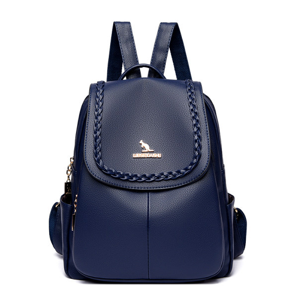 Γυναικείο καθημερινό σακίδιο πλάτης με μεταλλικό κούμπωμα