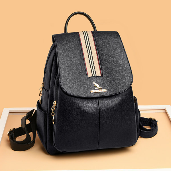 Γυναικείο καθημερινό σακίδιο πλάτης με μεταλλικό κούμπωμα