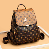 Naujas moteriškos kuprinės modelis kasdienai su geometrinėmis formomis