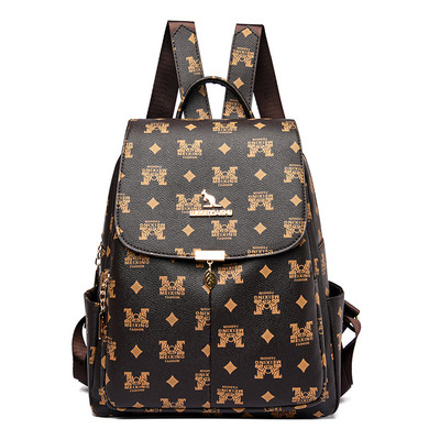 Naujas moteriškos kuprinės modelis kasdienai su geometrinėmis formomis