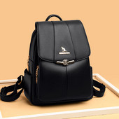 Γυναικείο δερμάτινο σακίδιο πλάτης σε τρία χρώματα