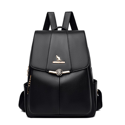 Γυναικείο δερμάτινο σακίδιο πλάτης σε τρία χρώματα