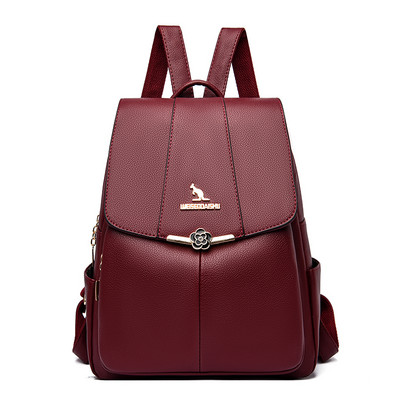 Γυναικείο δερμάτινο σακίδιο πλάτης σε τρία χρώματα