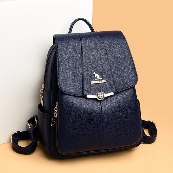 Γυναικείο δερμάτινο σακίδιο πλάτης σε τρία χρώματα