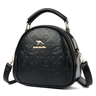 Moteriškas eko odos mini krepšys su metalo apdaila