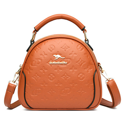 Moteriškas eko odos mini krepšys su metalo apdaila