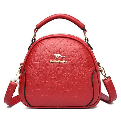 Moteriškas eko odos mini krepšys su metalo apdaila