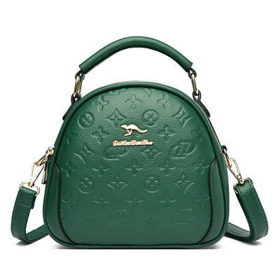 Moteriškas eko odos mini krepšys su metalo apdaila