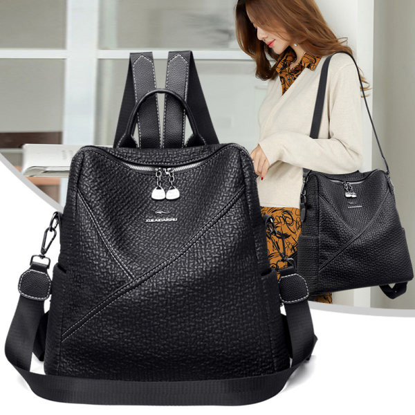 Γυναικείο σακίδιο πλάτης - καθημερινό σε μαύρο χρώμα