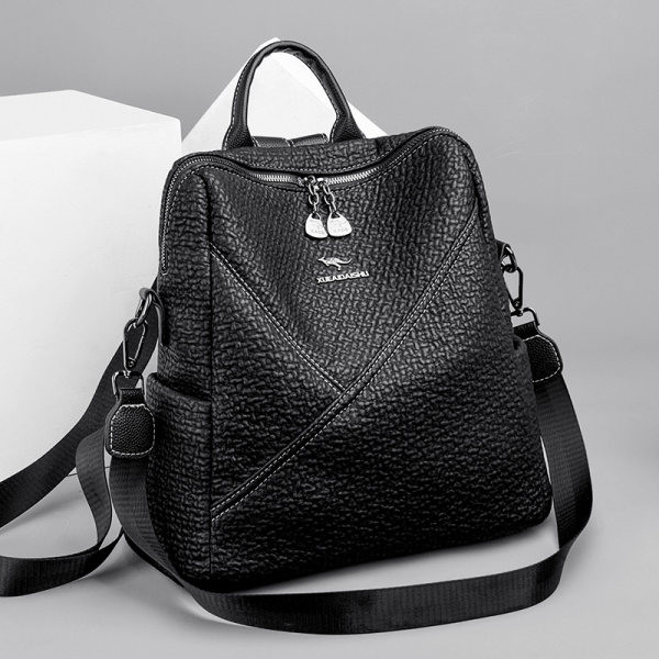 Γυναικείο σακίδιο πλάτης - καθημερινό σε μαύρο χρώμα