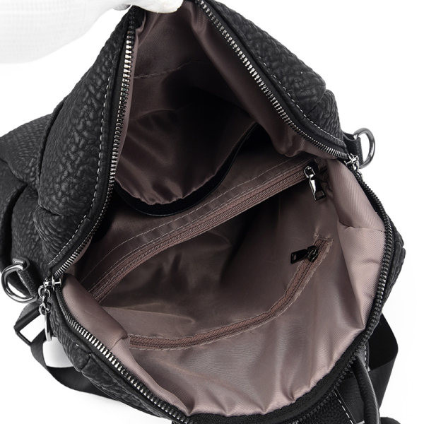 Γυναικείο σακίδιο πλάτης - καθημερινό σε μαύρο χρώμα