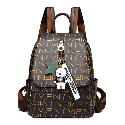 Naiste ökonahast seljakott võtmehoidja kaunistusega