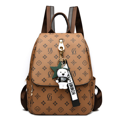 Naiste ökonahast seljakott võtmehoidja kaunistusega