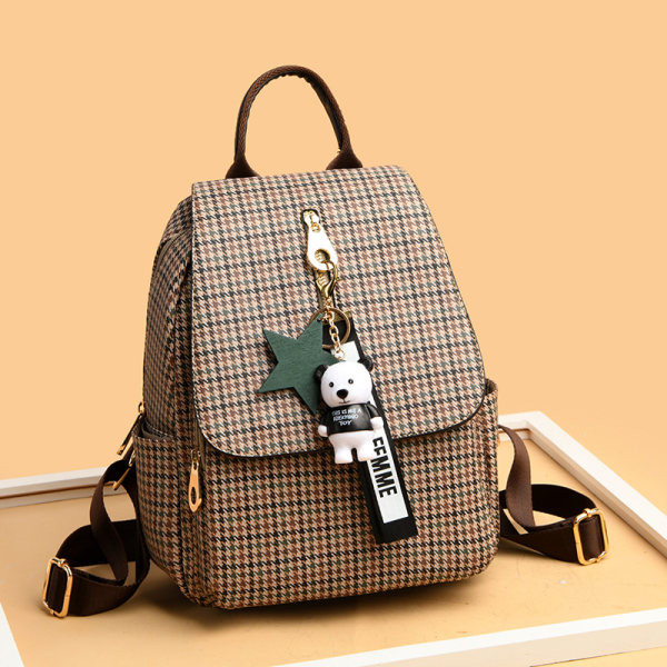 Naiste ökonahast seljakott võtmehoidja kaunistusega