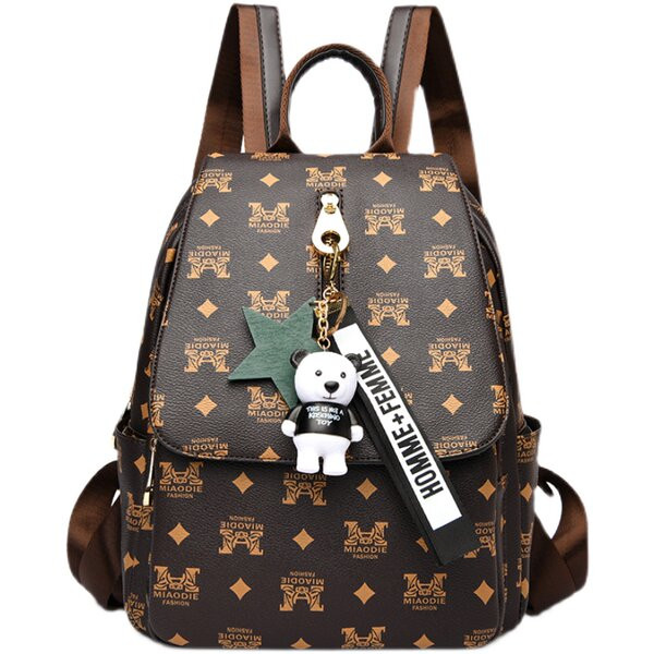 Naiste ökonahast seljakott võtmehoidja kaunistusega