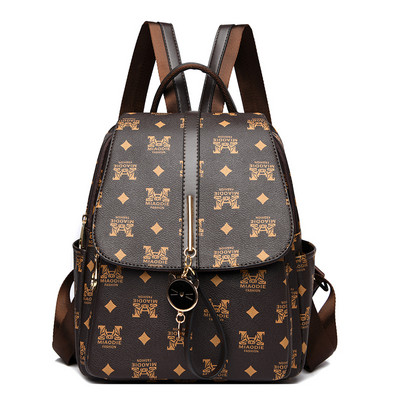 Moderan ženski ruksak od eko kože sa dodatkom