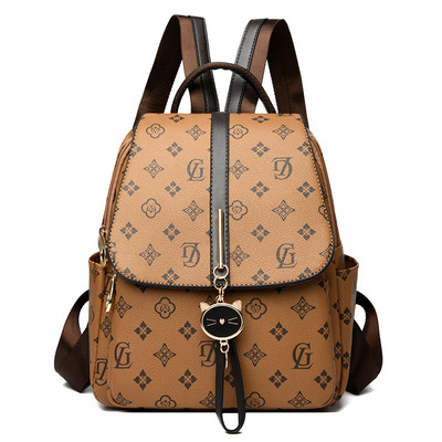 Moderan ženski ruksak od eko kože sa dodatkom