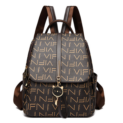 Moderan ženski ruksak od eko kože sa dodatkom