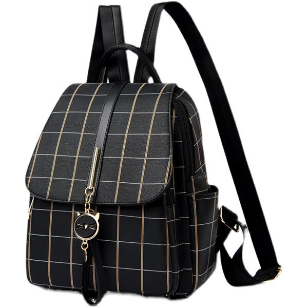 Moderan ženski ruksak od eko kože sa dodatkom