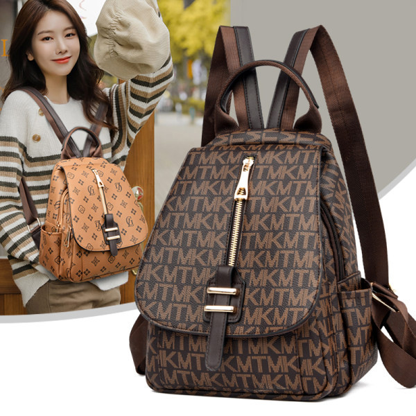 Moodne metallist lukuga kunstnahast seljakott