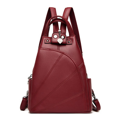 Moteriška kuprinė iš dirbtinės odos – kelių spalvų