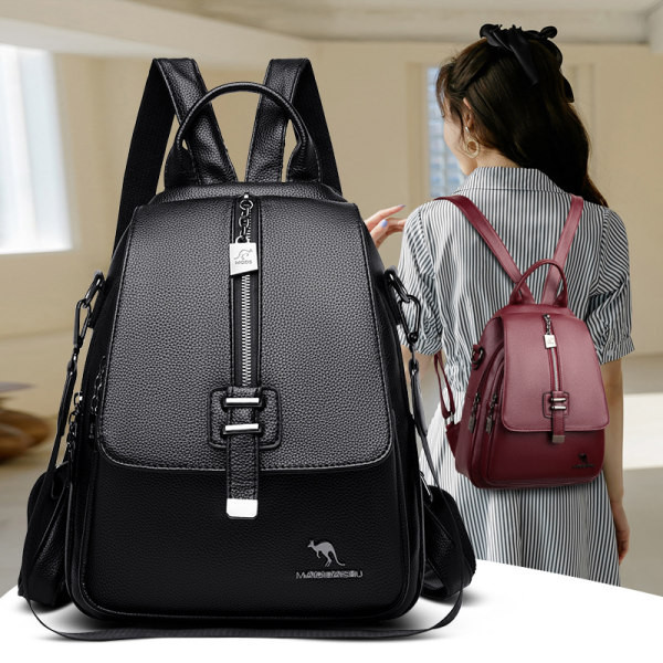 Moteriška kuprinė su raktų pakabuku ir dirželiu