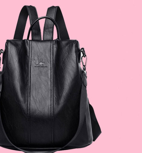 Γυναικείο σακίδιο πλάτης από οικολογικό δέρμα, καθαρό μοντέλο